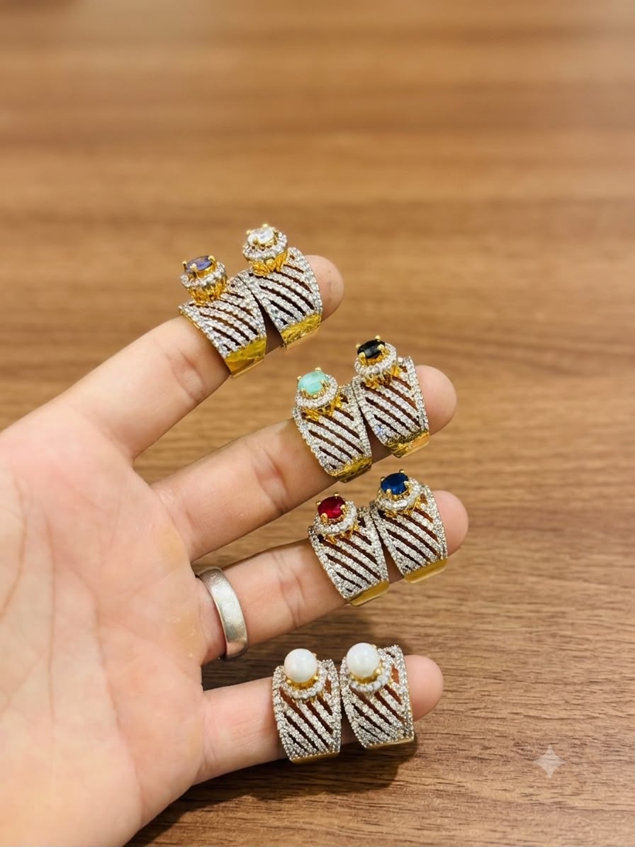 RP Gold Plated Jarao Polish Zircon Ring