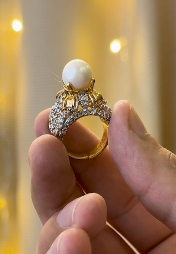 RP Gold Plated Jarao Polish Zircon Ring