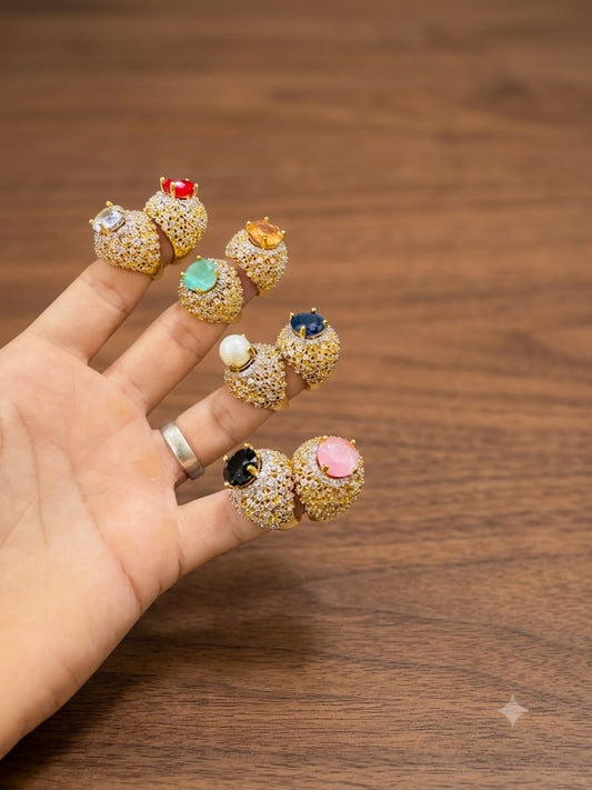 RP Gold Plated Jarao Polish Zircon Ring