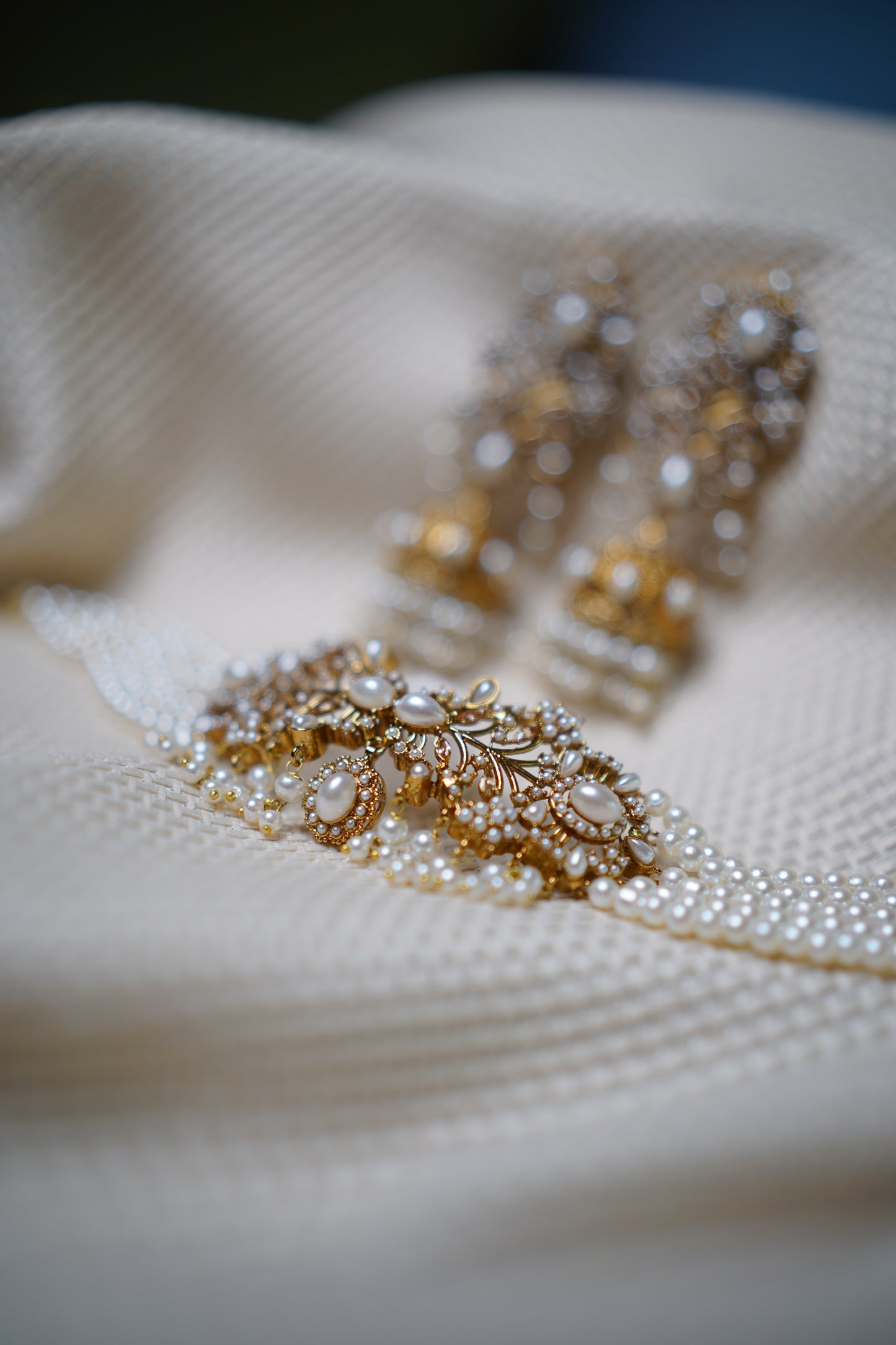 Real Pearl Choker with Stunning Jhumka