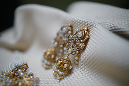 Real Pearl Choker with Stunning Jhumka