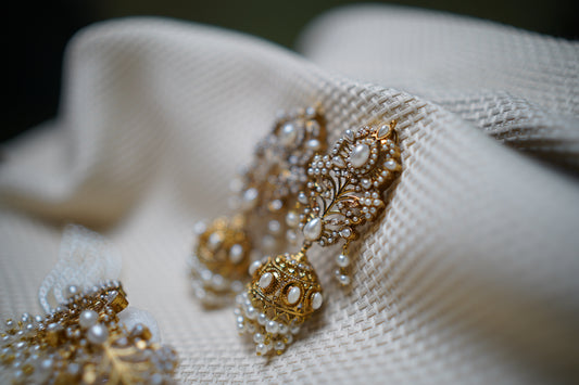 Real Pearl Choker with Stunning Jhumka