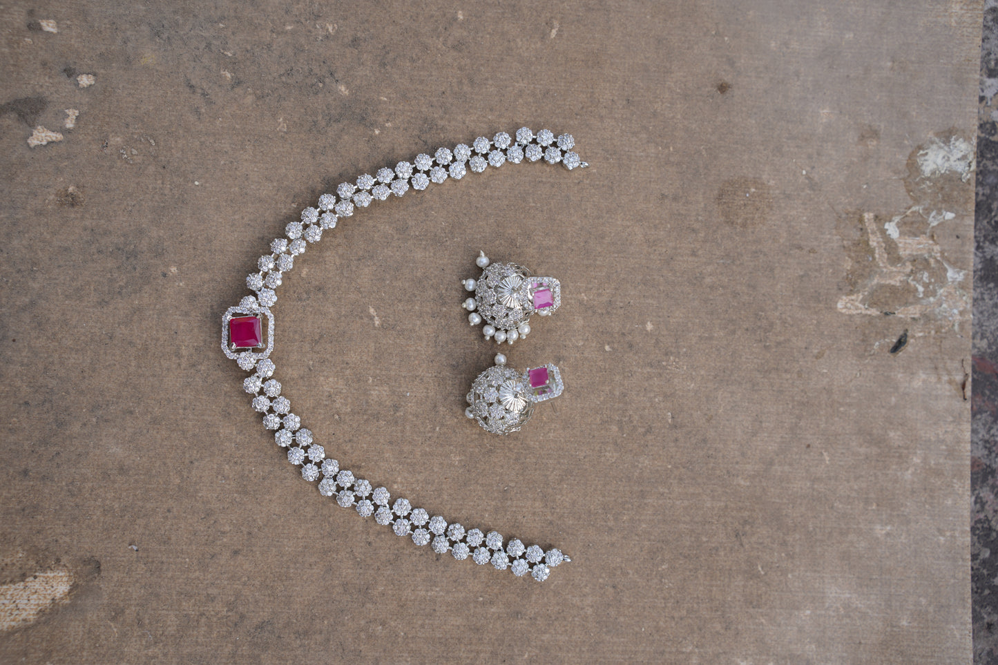 High-Quality Zircon AD Set with Changeable Stones
