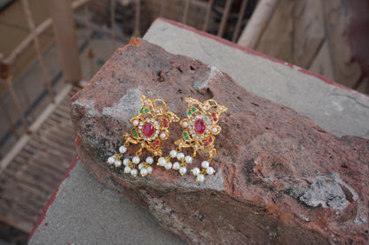 Hyderabadi Heritage Arri Challai Choker Set