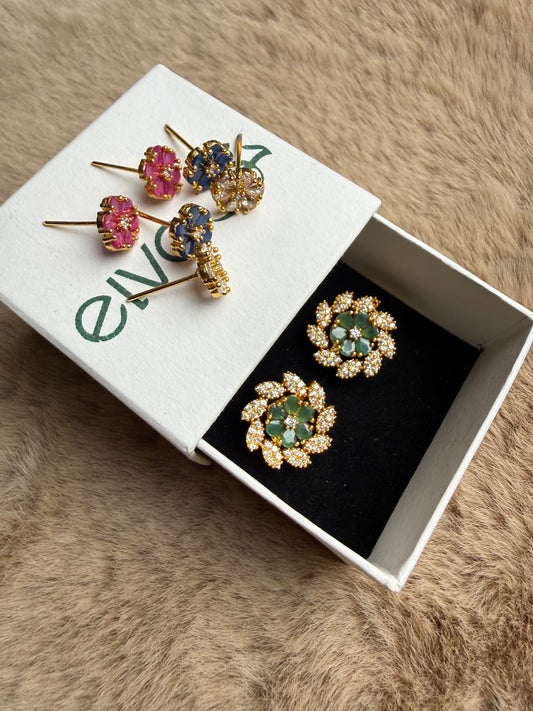 South Indian Tops with Changeable Stones