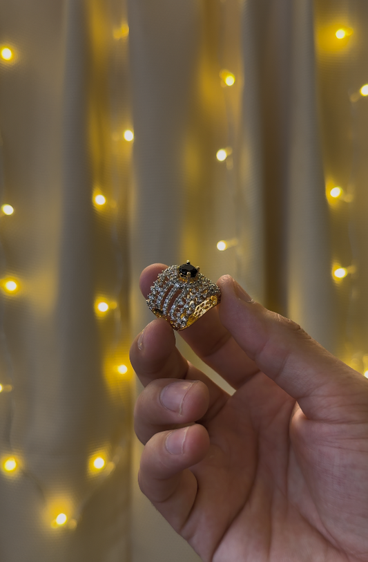 RP Gold Plated Jarao Polish Zircon Ring