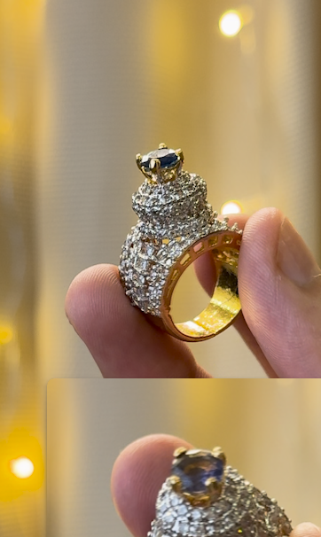 RP Gold Plated Jarao Polish Zircon Ring