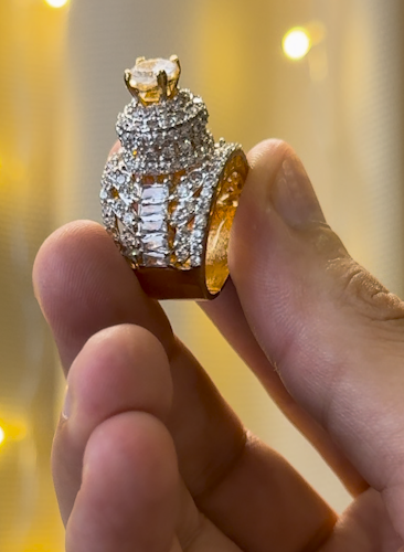 RP Gold Plated Jarao Polish Zircon Ring