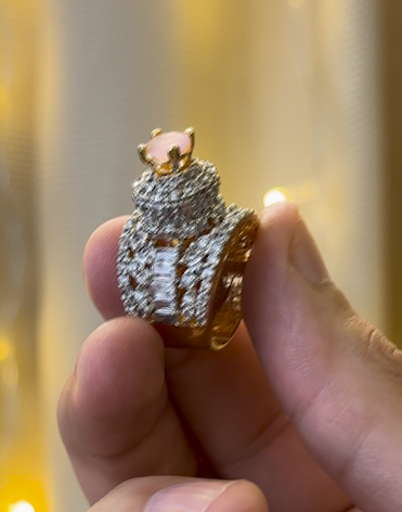RP Gold Plated Jarao Polish Zircon Ring