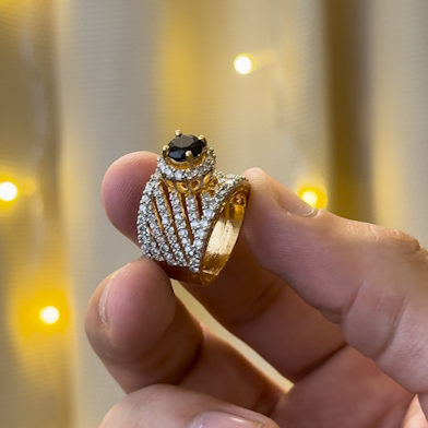 RP Gold Plated Jarao Polish Zircon Ring