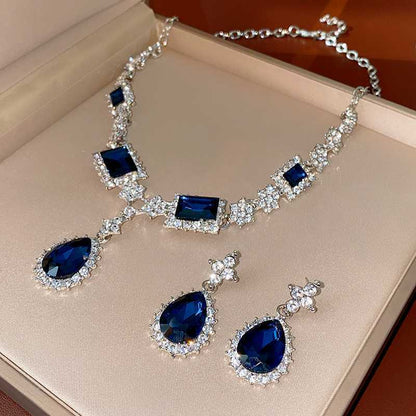 High Quality Stone Embedded Zircon AD Set
